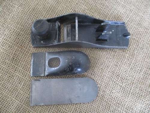 A Nice Collection Of Vintage Carpenter's Tools : Stanley 110 Block Plane-  Saw-  Claw Hammer- Scribe