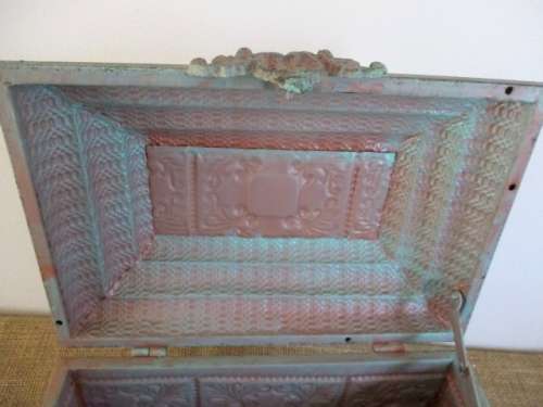 So Classy And Tasteful.....Lovely Vintage Ornate Metal Jewelry Box