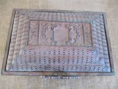 So Classy And Tasteful.....Lovely Vintage Ornate Metal Jewelry Box