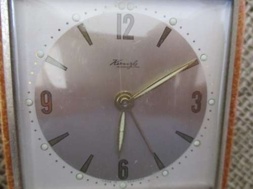 Cute Vintage Kienzle Travel Clock                       Made In Germany