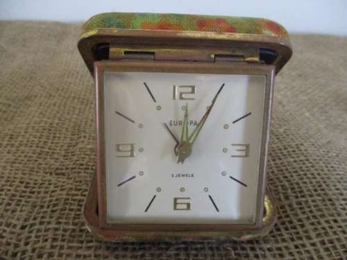 Legendary Vintage Europa 2 Jewels Travel Clock