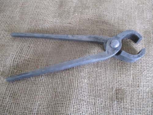 Remember The Blacksmith In Your Village.......Antique Solid Steel Blacksmith Tong