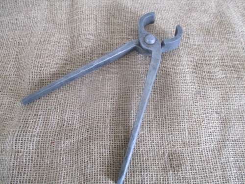 Remember The Blacksmith In Your Village.......Antique Solid Steel Blacksmith Tong