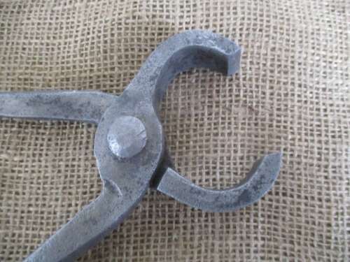 Remember The Blacksmith In Your Village.......Antique Solid Steel Blacksmith Tong