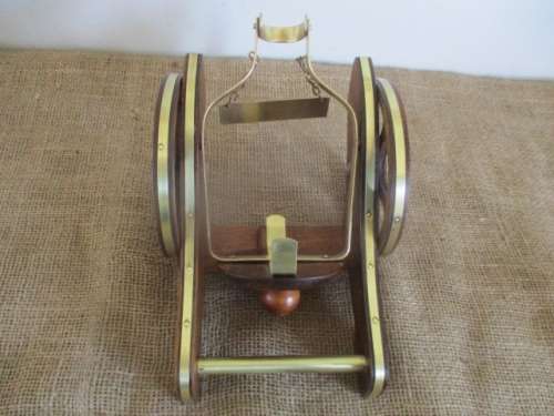Smart Vintage Courvoisier Cognac The Brandy Of Napoleon Wood Cannon Bottle Holder   France