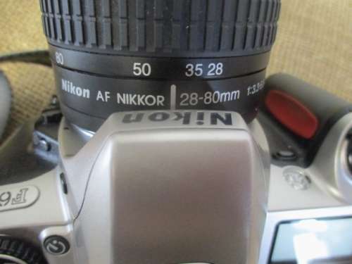 Beautiful Vintage Nikon F65 Camera With Nikon AF Nikkor 28-50mm Lens In Nikon Shoulder Bag   2001