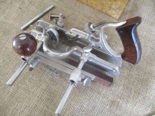 Rare !! Vintage Stanley Sweetheart No 45 Combination Plane With 23x Cutters In Original Metal Case