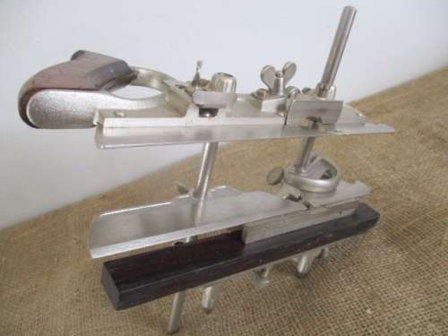 Rare !! Vintage Stanley Sweetheart No 45 Combination Plane With 23x Cutters In Original Metal Case