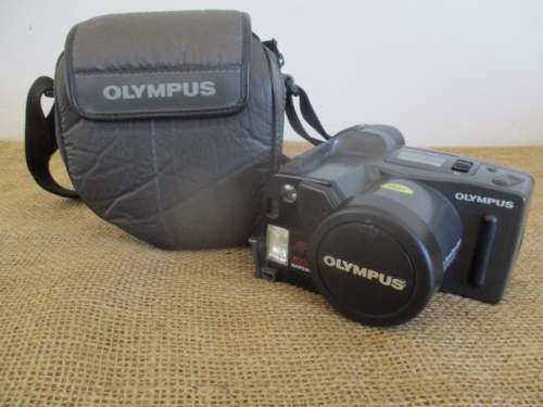 Vintage Olympus Infinity Super Zoom 300 Camera With Olympus Zoom 38 - 105mm Lens In Original Pouch