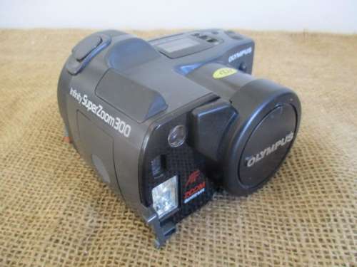 Vintage Olympus Infinity Super Zoom 300 Camera With Olympus Zoom 38 - 105mm Lens In Original Pouch