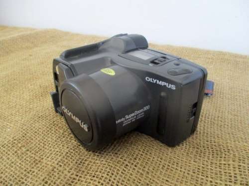 Vintage Olympus Infinity Super Zoom 300 Camera With Olympus Zoom 38 - 105mm Lens In Original Pouch