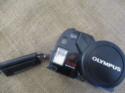 Vintage Olympus Infinity Super Zoom 300 Camera With Olympus Zoom 38 - 105mm Lens In Original Pouch