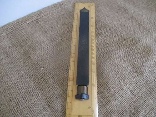 Antique Harling Brass & Steel Nautical Parallel Rolling 14" Ruler In Original Carton Container  1954