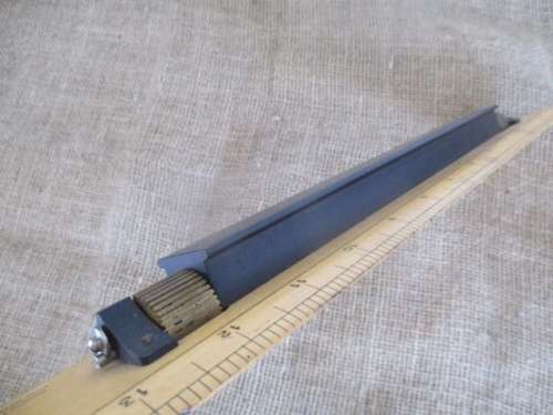 Antique Harling Brass & Steel Nautical Parallel Rolling 14" Ruler In Original Carton Container  1954