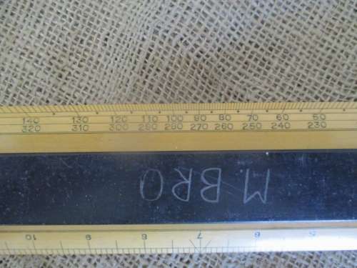 Antique Harling Brass & Steel Nautical Parallel Rolling 14" Ruler In Original Carton Container  1954
