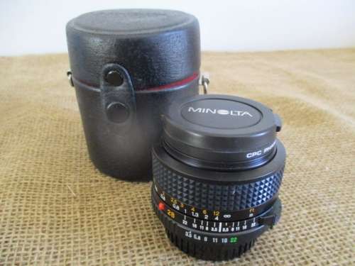Pre-Loved Vintage Minolta 28/3.5 MD  1:3.5 Lens              1991                  MIB