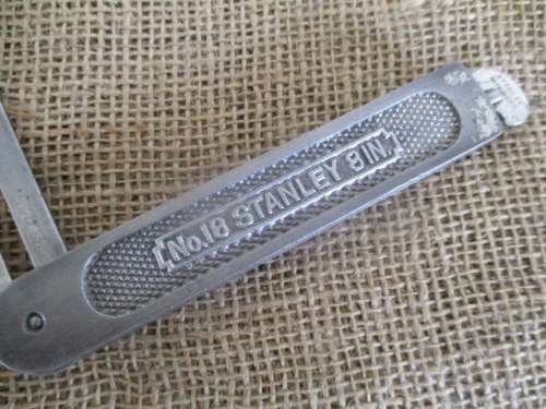 Beautiful Vintage Stanley No 18 Sliding Bevel T-Square       Made In USA