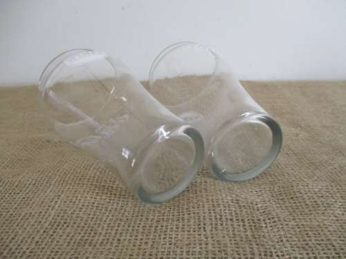 One For You, One For Me....A Nice Pair Collectable Large Coca Cola - Wimpy Glass Tumblers