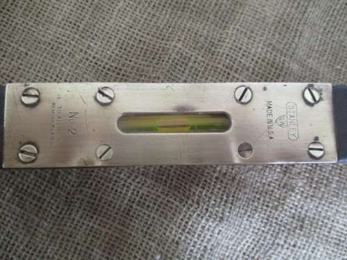 Very Rare Collectable Wood And Brass Stanley No 2 Sweatheart 30" Spirit Level     Made In USA