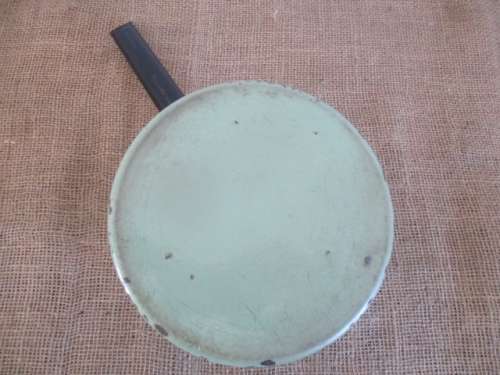 Lovely Vintage Old Fashioned Enamel Double Boiler In Rare Green Colour