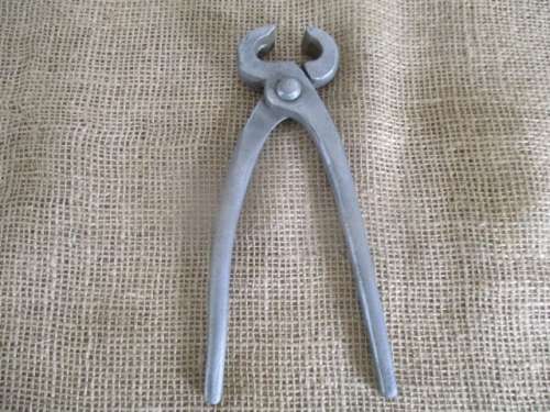 Antique Solid Steel No 19 Blacksmith Tong