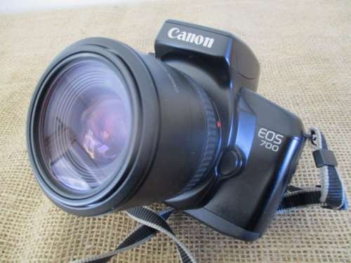 Vintage Canon EOS 700 Camera With Attached Canon Zoom Lens EF 35 - 70mm Plus More      Japan    1990