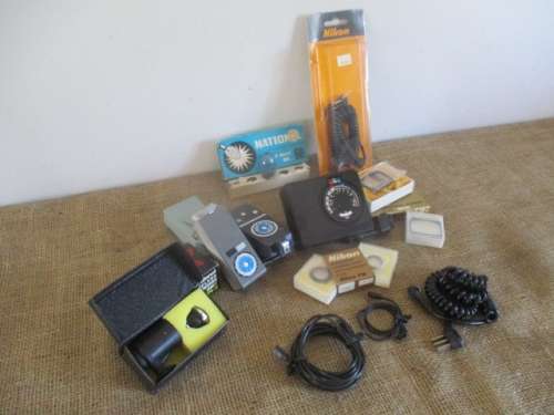 Magnificent Large Collection Of Various Valuable Vintage Camera Accessories As Per Photos