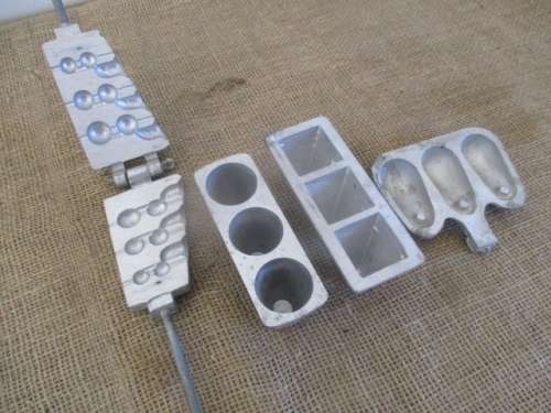A Nice Collection Of Never Been Used Before Aluminum Fishing Sinker Moulds