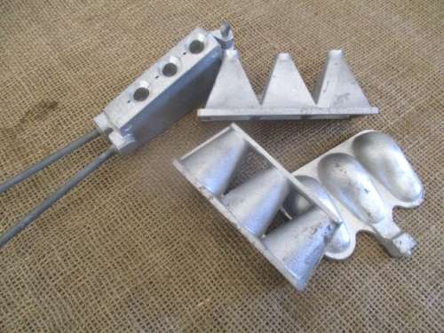 A Nice Collection Of Never Been Used Before Aluminum Fishing Sinker Moulds
