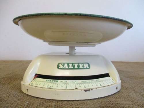 Beautiful Vintage Salter No 54 5lb Kitchen Scale            Made In England                1950's