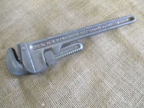 Very Rare Vintage National Tool #14 "Bobbejaan" Spanner  1/4"- 2" Pipe    Mid 1900's    Canada