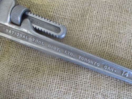 Very Rare Vintage National Tool #14 "Bobbejaan" Spanner  1/4"- 2" Pipe    Mid 1900's    Canada