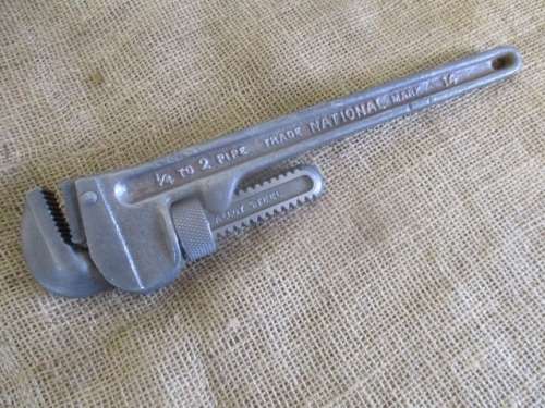 Very Rare Vintage National Tool #14 "Bobbejaan" Spanner  1/4"- 2" Pipe    Mid 1900's    Canada