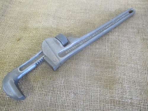 Very Rare Vintage National Tool #14 "Bobbejaan" Spanner  1/4"- 2" Pipe    Mid 1900's    Canada