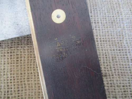 Nice Vintage No 2200 Rosewood 11" Marples Carpenter's Woodworking Try Square     England