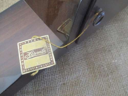 Very Collectable And Beautiful Vintage German Made Hermle Mantel Clock With Key       Approx 1950's