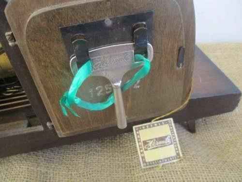 Very Collectable And Beautiful Vintage German Made Hermle Mantel Clock With Key       Approx 1950's