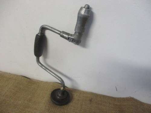 Very Rare Antique Stanley Rule & Level Co No 975 10inch Hand Brace Drill   Made In Great Britain