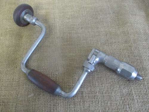 Beautiful Vintage J.A. Chapman Ltd No 43 Steel 10 Inch Hand Brace Drill   Sheffield  Made In England