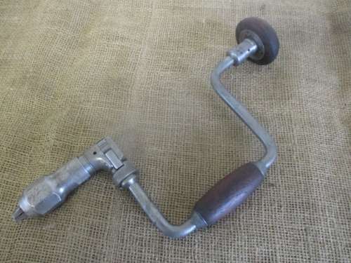 Beautiful Vintage J.A. Chapman Ltd No 43 Steel 10 Inch Hand Brace Drill   Sheffield  Made In England