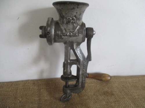 Complete Antique No 92 Spong Meat Mincer      British Made       Approx 1940's