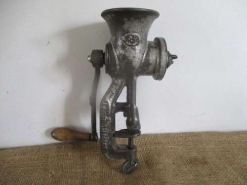 Complete Antique No 92 Spong Meat Mincer      British Made       Approx 1940's