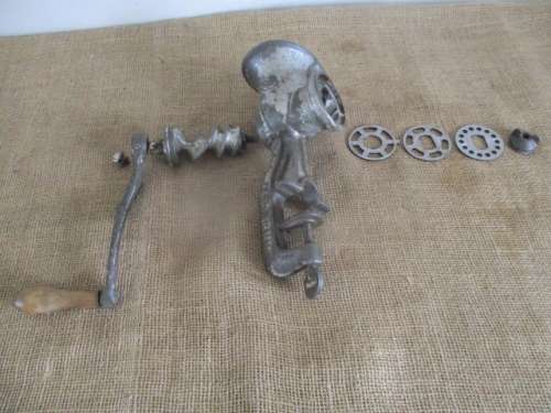 Complete Antique No 92 Spong Meat Mincer      British Made       Approx 1940's