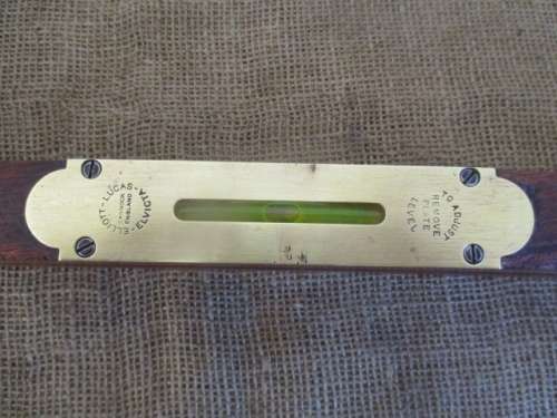 Rare Vintage Wood And Brass 30" Elliott - Lucas Elvicta Spirit Level   Cannock, England