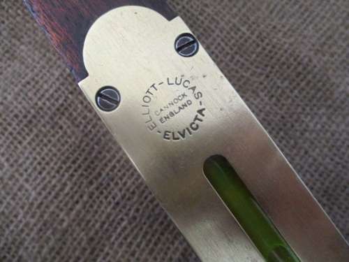 Rare Vintage Wood And Brass 30" Elliott - Lucas Elvicta Spirit Level   Cannock, England