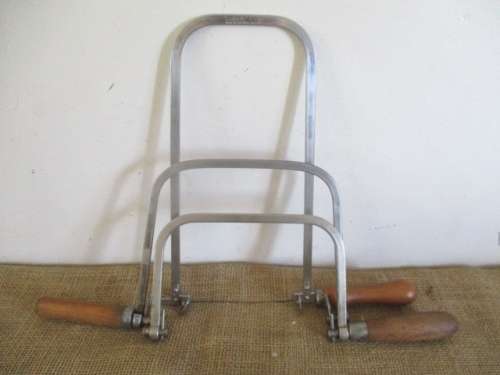 Good Set Of Three Vintage 12" & 7 1/4" & 5 1/4" Fret Coping Saws