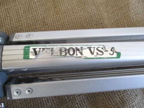 Nice Vintage Velbon VS-3 Ligth Weight Portable Aluminum Camera Tripod With Two Mounts  Japan