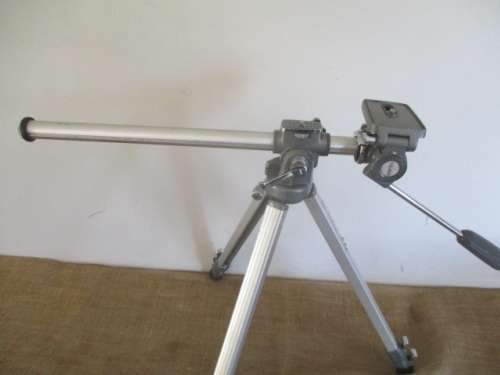 Nice Vintage Velbon VS-3 Ligth Weight Portable Aluminum Camera Tripod With Two Mounts  Japan