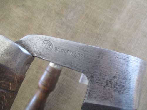 Super Rare Vintage FWB Hirsch Werkzeuge 5" Scorp Curved Draw Knife        Made In West Germany