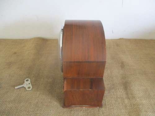 Beautiful Vintage The American Swiss Watch Co Cape Town British Made Mantel Clock With Key    1936